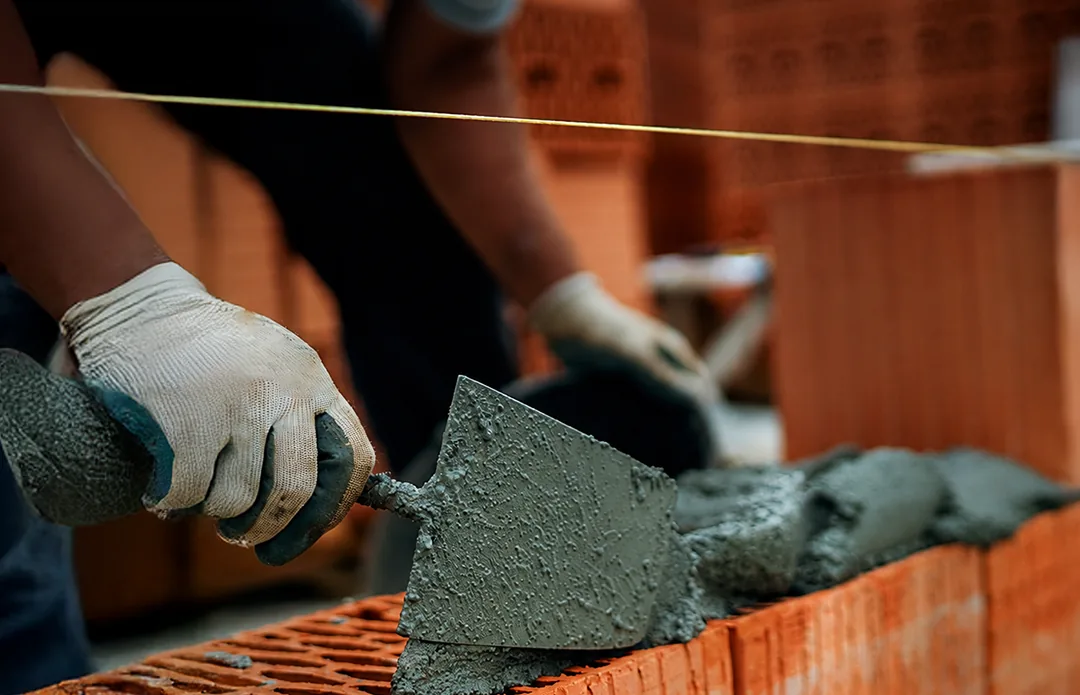 Blockwork on one of the company's sites
